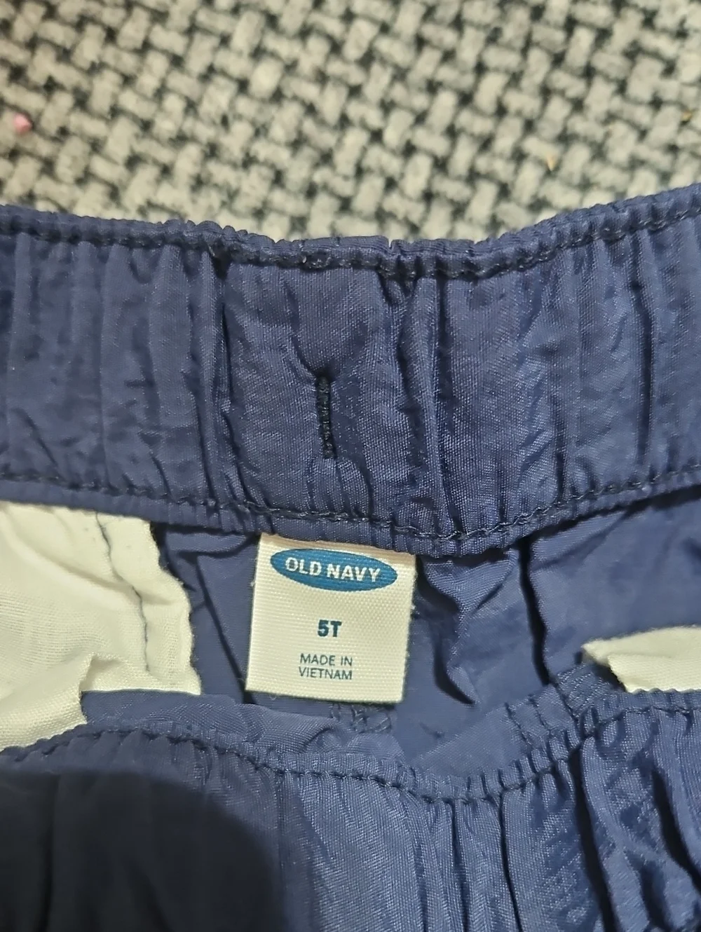 Kid's Cargo Drawstring Shorts Bundle - Gray and Navy